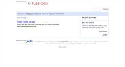 Desktop Screenshot of m-tube.com